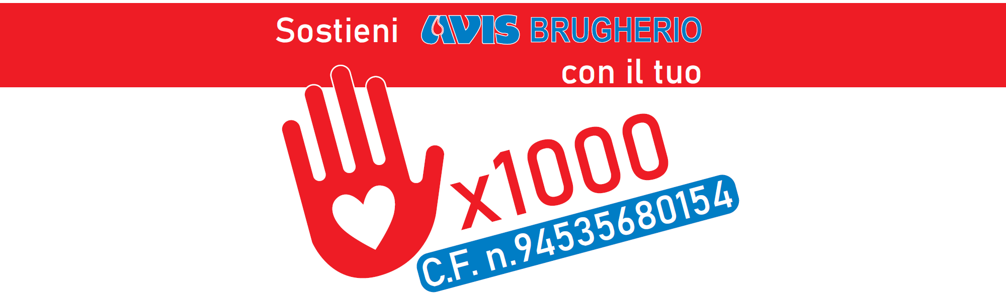 Dona il tuo 5×1000 ad AVIS Brugherio